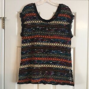FREE PEOPLE New Romantics crochet lace sweater vest M
